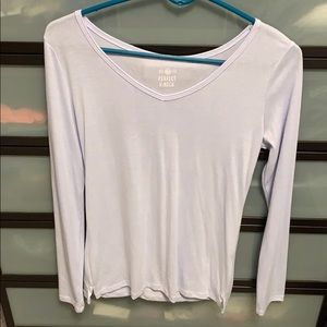 SO plain light purple long sleeve